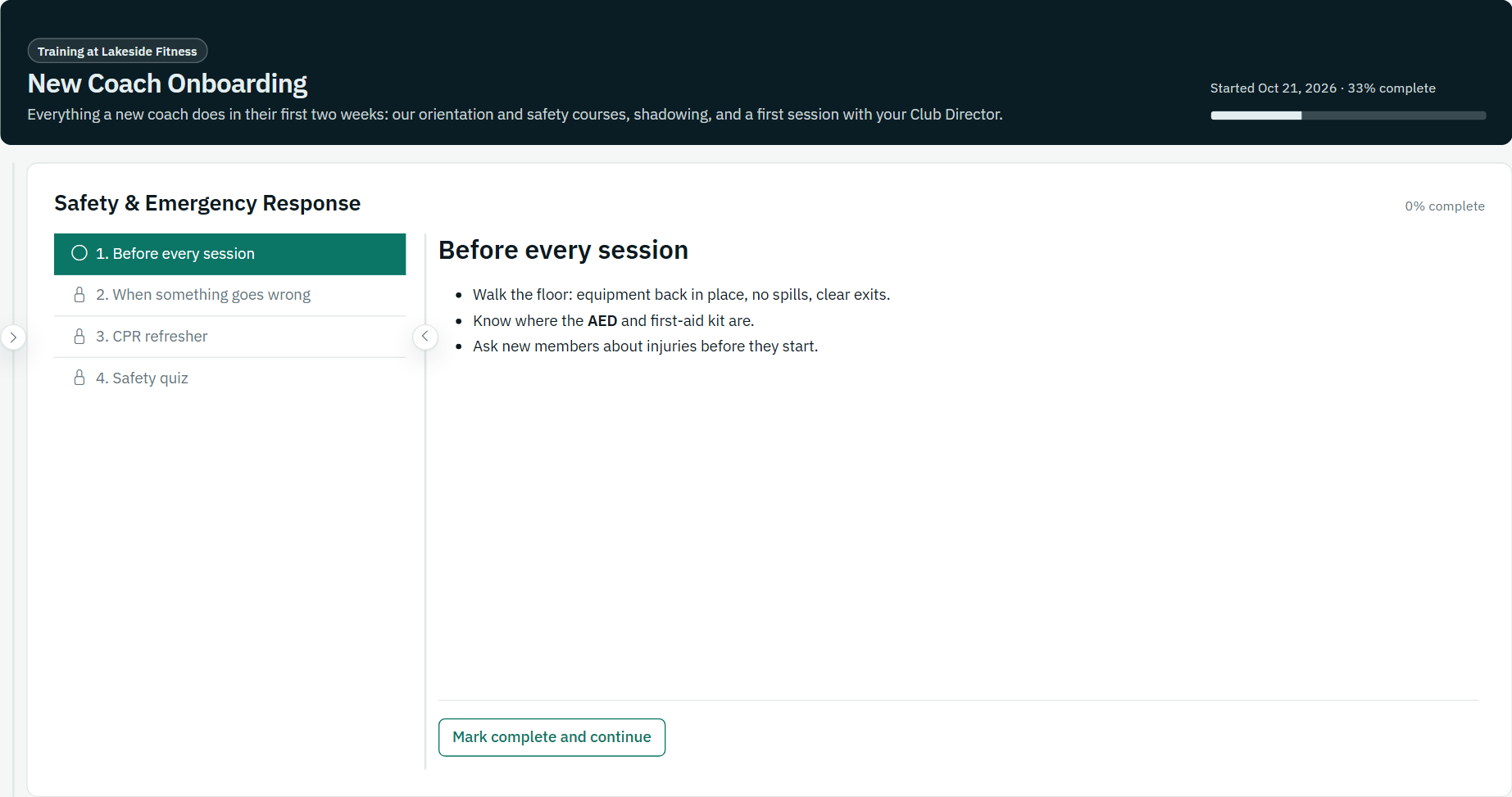 Taking a lesson: a screen from kanopySIS